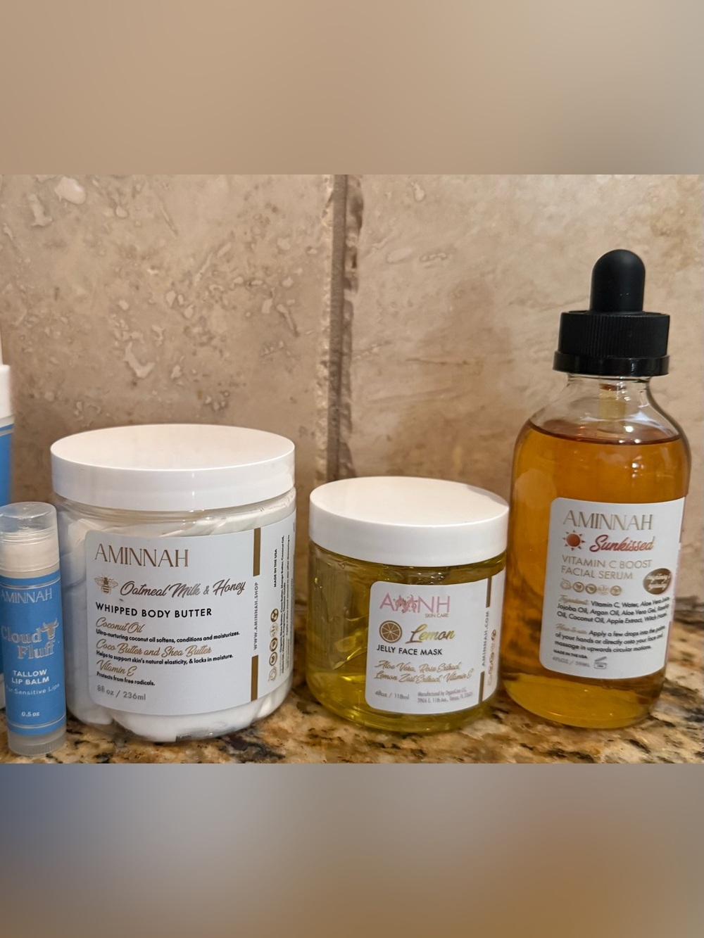 Aminnah skin care bundle set limited edition